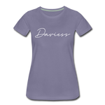 Daviess County Cursive Women's T-Shirt - washed violet