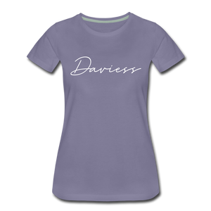 Daviess County Cursive Women's T-Shirt - washed violet