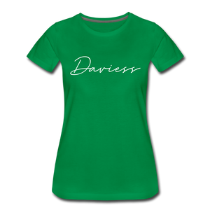 Daviess County Cursive Women's T-Shirt - kelly green