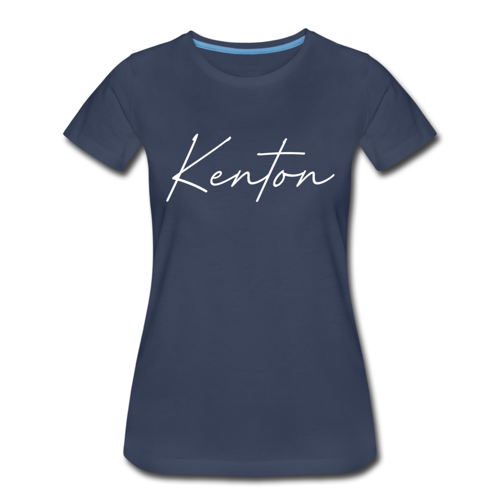 Kenton County Cursive Women's T-Shirt - navy