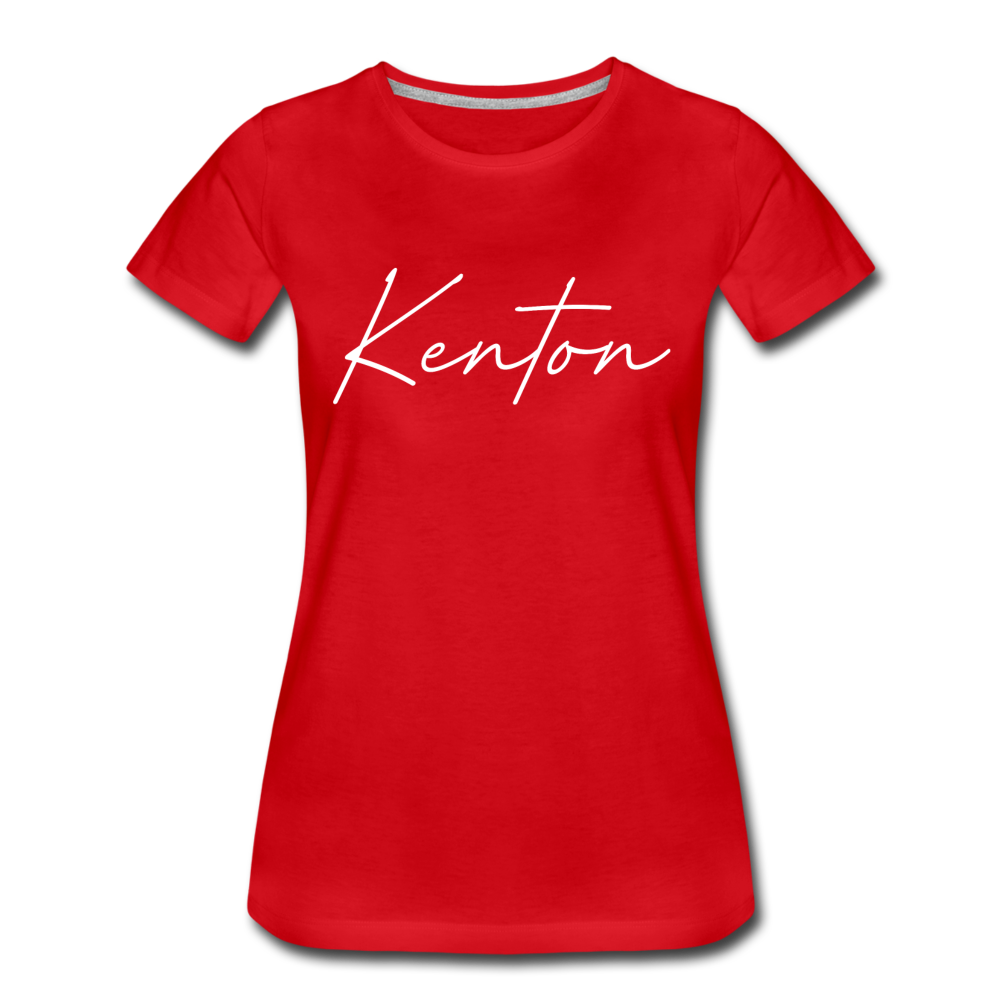 Kenton County Cursive Women's T-Shirt - red