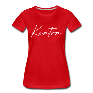 Kenton County Cursive Women's T-Shirt - red