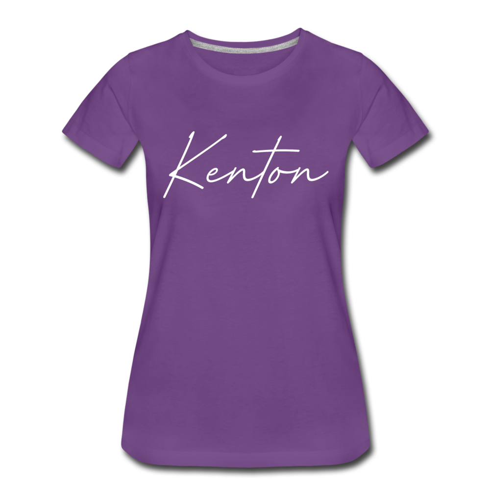 Kenton County Cursive Women's T-Shirt - purple