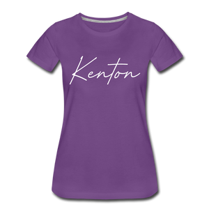 Kenton County Cursive Women's T-Shirt - purple