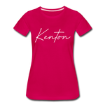 Kenton County Cursive Women's T-Shirt - dark pink