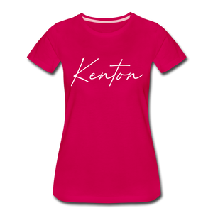 Kenton County Cursive Women's T-Shirt - dark pink