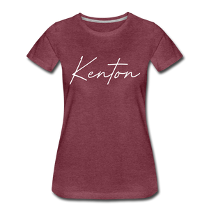 Kenton County Cursive Women's T-Shirt - heather burgundy