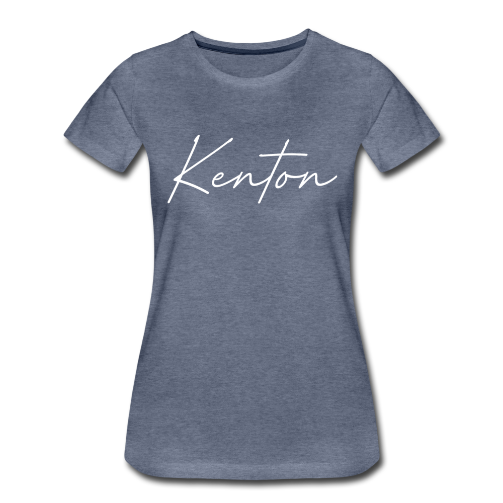 Kenton County Cursive Women's T-Shirt - heather blue