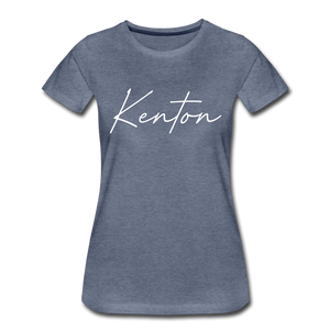 Kenton County Cursive Women's T-Shirt - heather blue