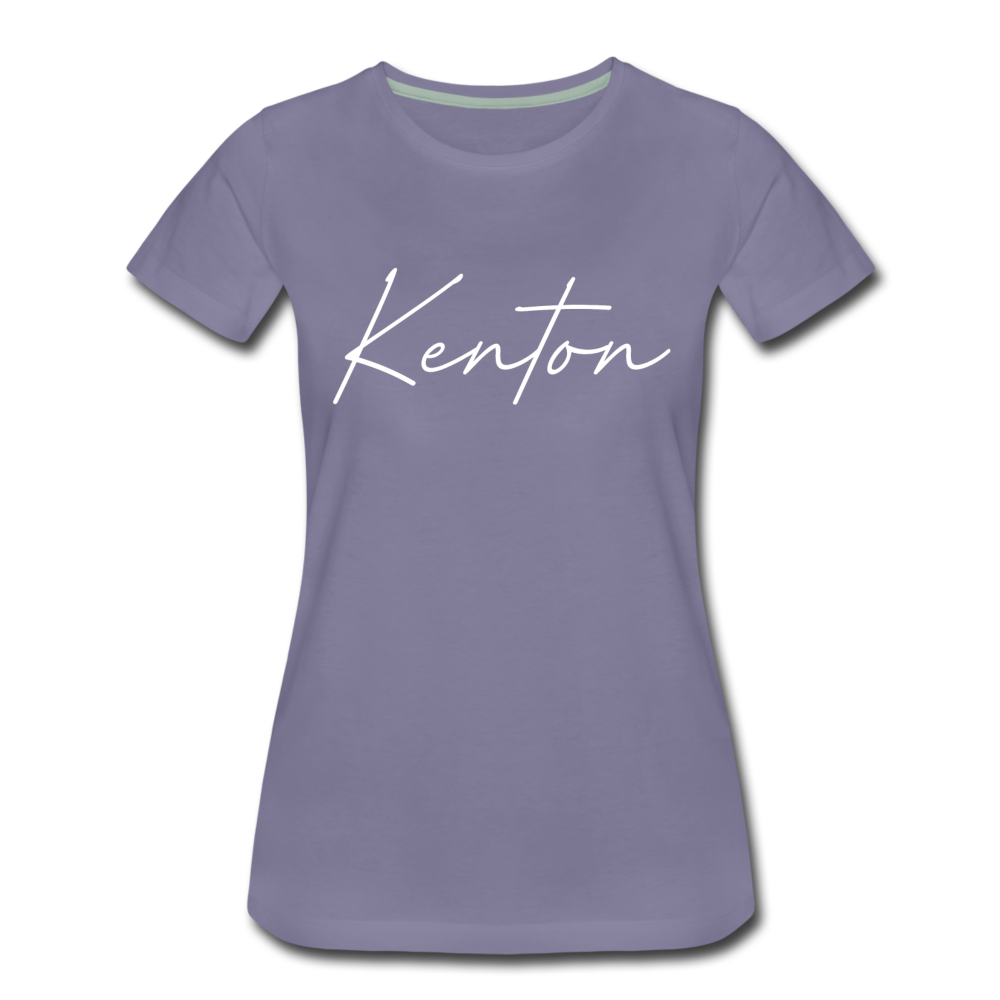 Kenton County Cursive Women's T-Shirt - washed violet