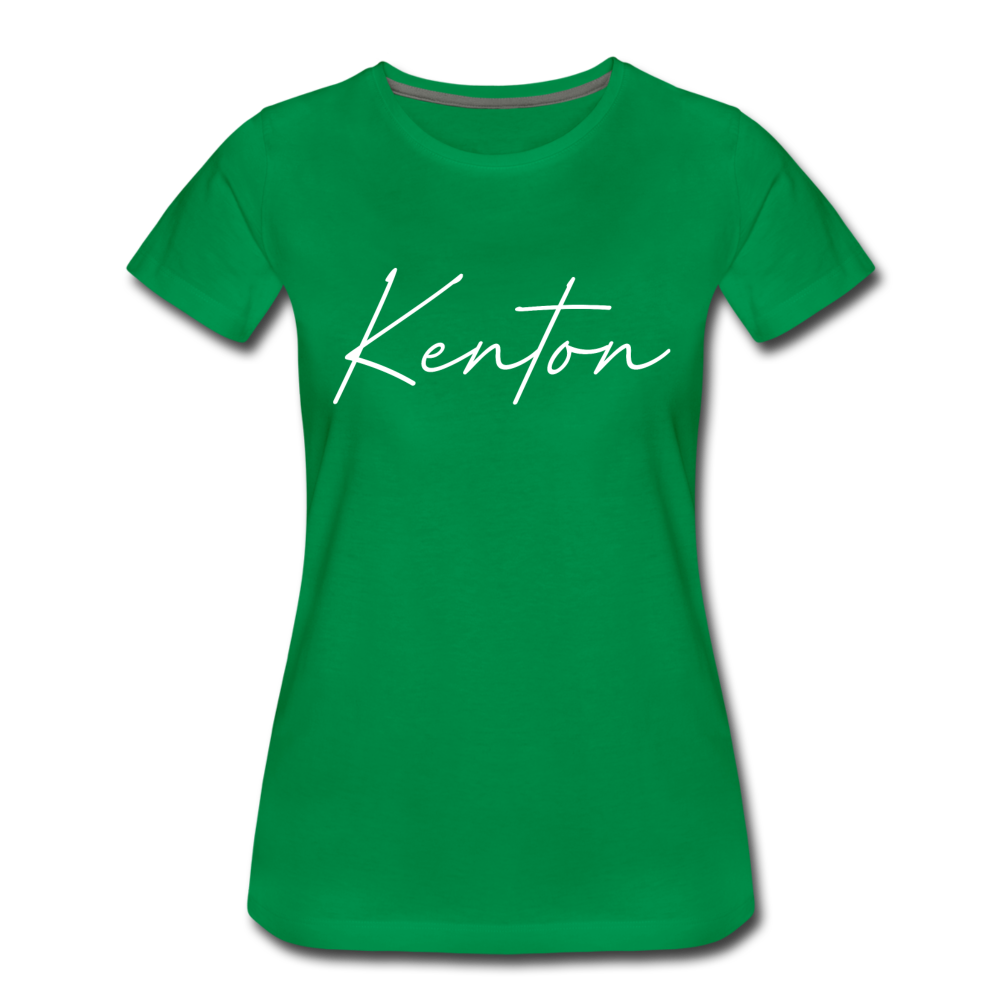 Kenton County Cursive Women's T-Shirt - kelly green