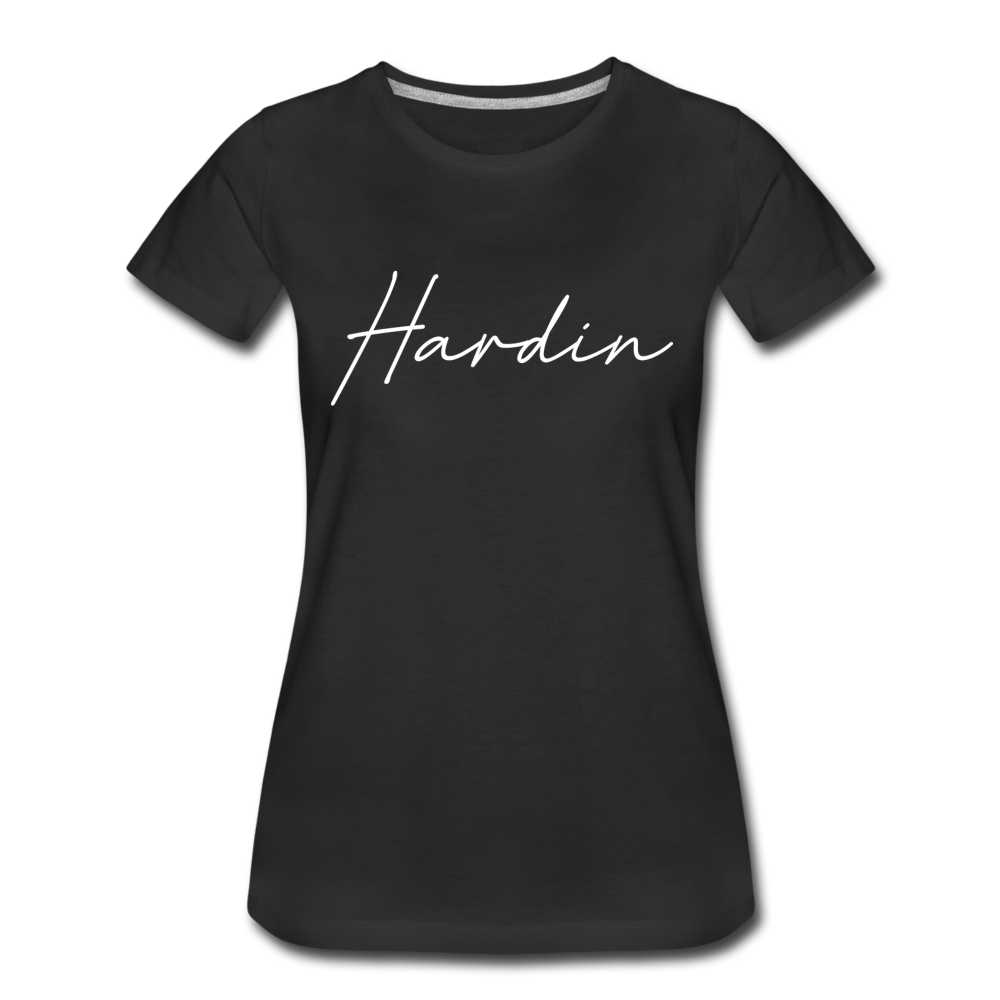 Hardin County Cursive Women's T-Shirt - black