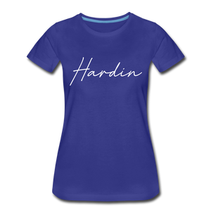 Hardin County Cursive Women's T-Shirt - royal blue