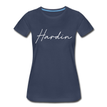 Hardin County Cursive Women's T-Shirt - navy