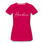 Hardin County Cursive Women's T-Shirt - dark pink