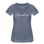 Hardin County Cursive Women's T-Shirt - heather blue