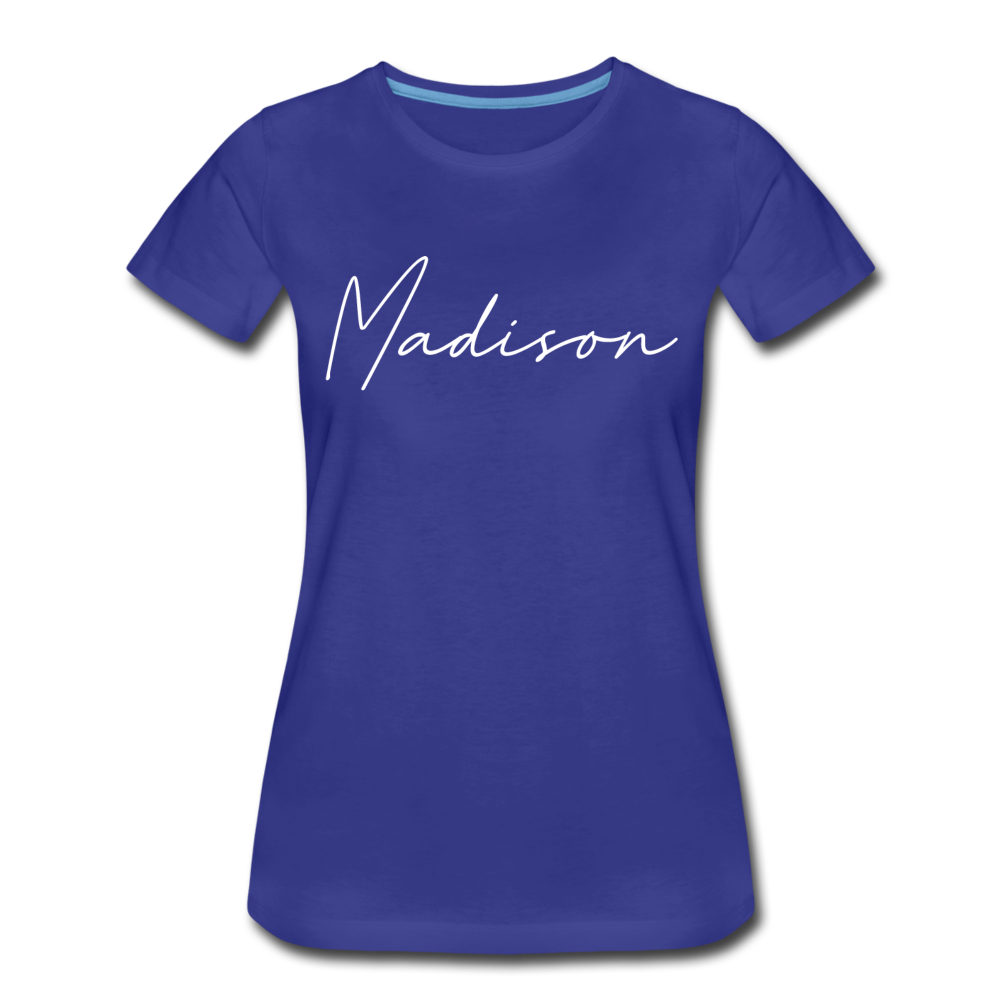 Madison County Cursive Women's T-Shirt - royal blue