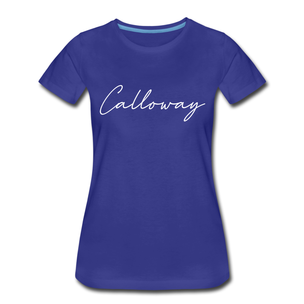 Calloway County Cursive Women's T-Shirt - royal blue