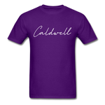 Caldwell County Cursive T-Shirt - purple