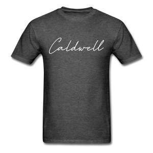 Caldwell County Cursive T-Shirt - heather black