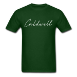 Caldwell County Cursive T-Shirt - forest green