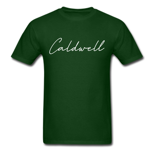 Caldwell County Cursive T-Shirt - forest green