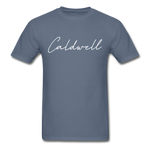 Caldwell County Cursive T-Shirt - denim