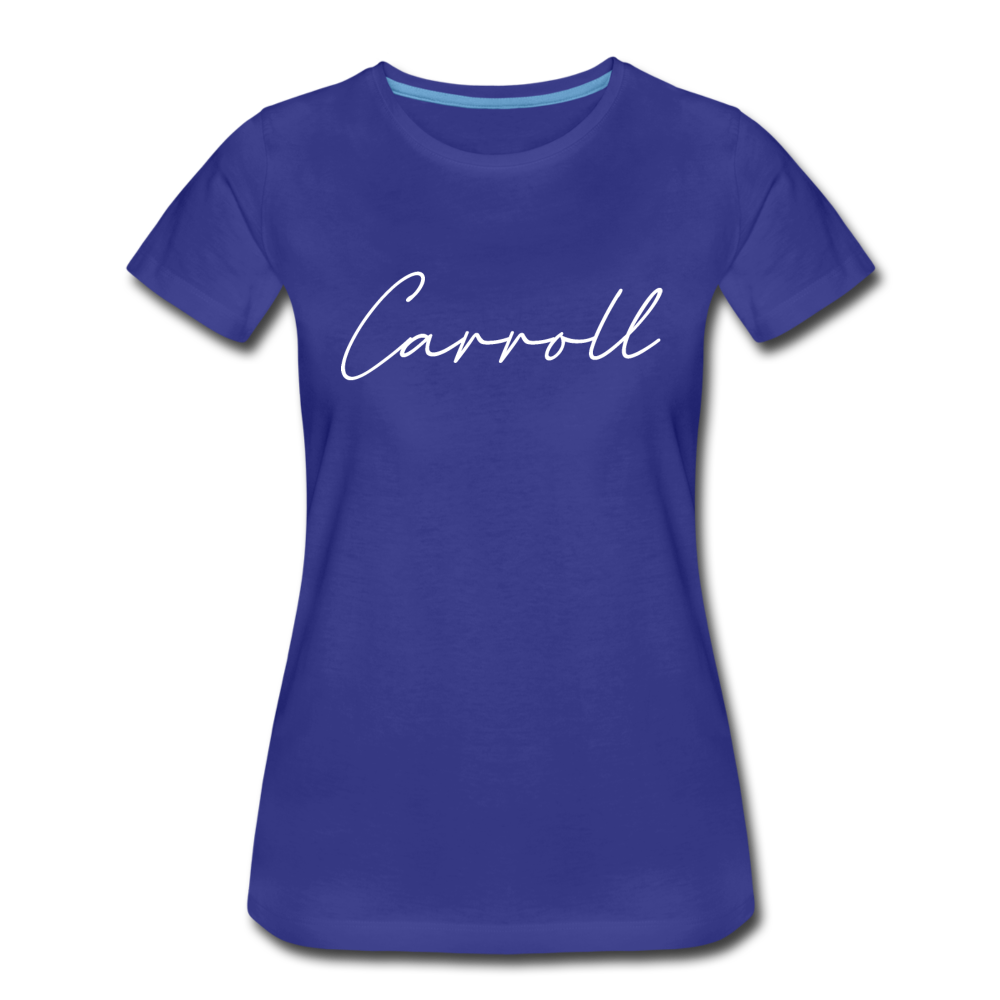 Carroll County Cursive Women's T-Shirt - royal blue