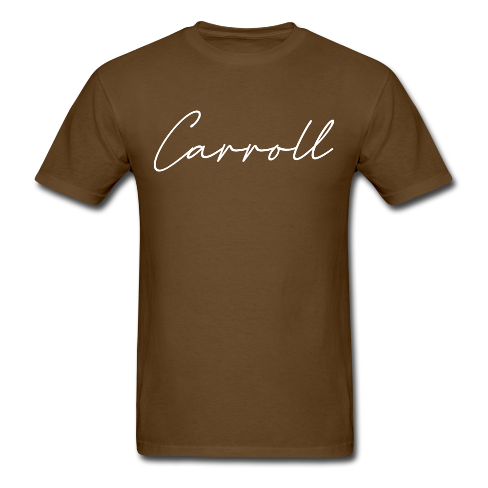 Carroll County Cursive T-Shirt - brown