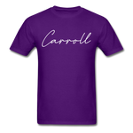 Carroll County Cursive T-Shirt - purple