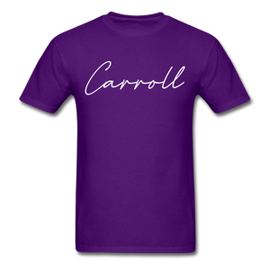 Carroll County Cursive T-Shirt - purple