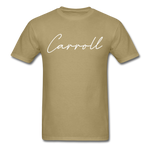 Carroll County Cursive T-Shirt - khaki