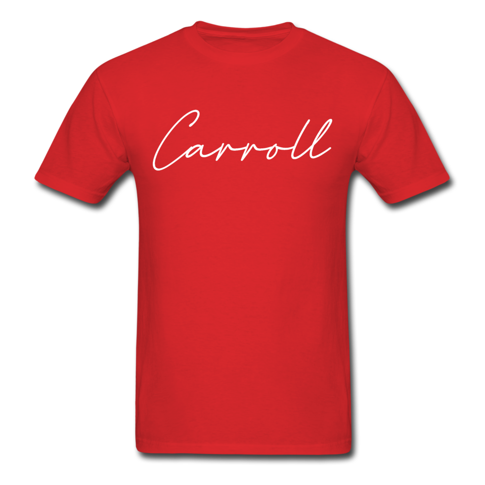 Carroll County Cursive T-Shirt - red