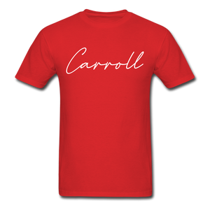 Carroll County Cursive T-Shirt - red