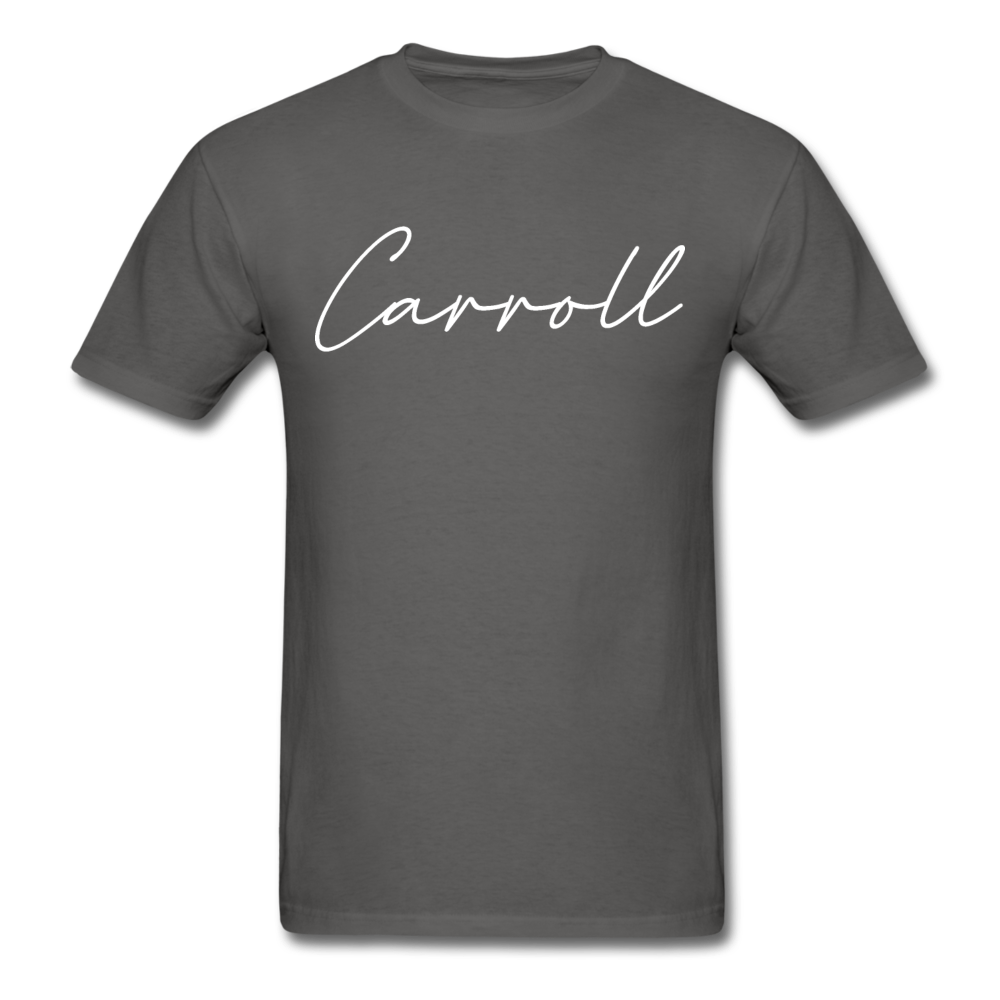 Carroll County Cursive T-Shirt - charcoal