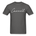 Carroll County Cursive T-Shirt - charcoal