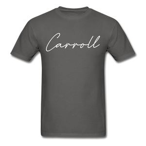 Carroll County Cursive T-Shirt - charcoal