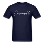 Carroll County Cursive T-Shirt - navy