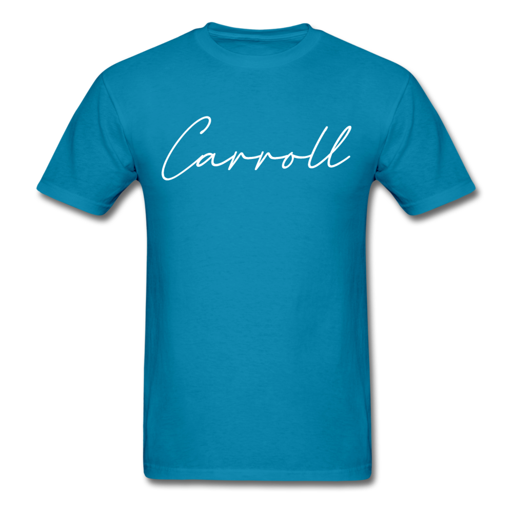 Carroll County Cursive T-Shirt - turquoise