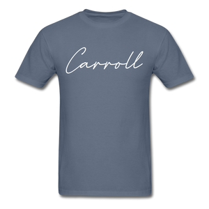 Carroll County Cursive T-Shirt - denim