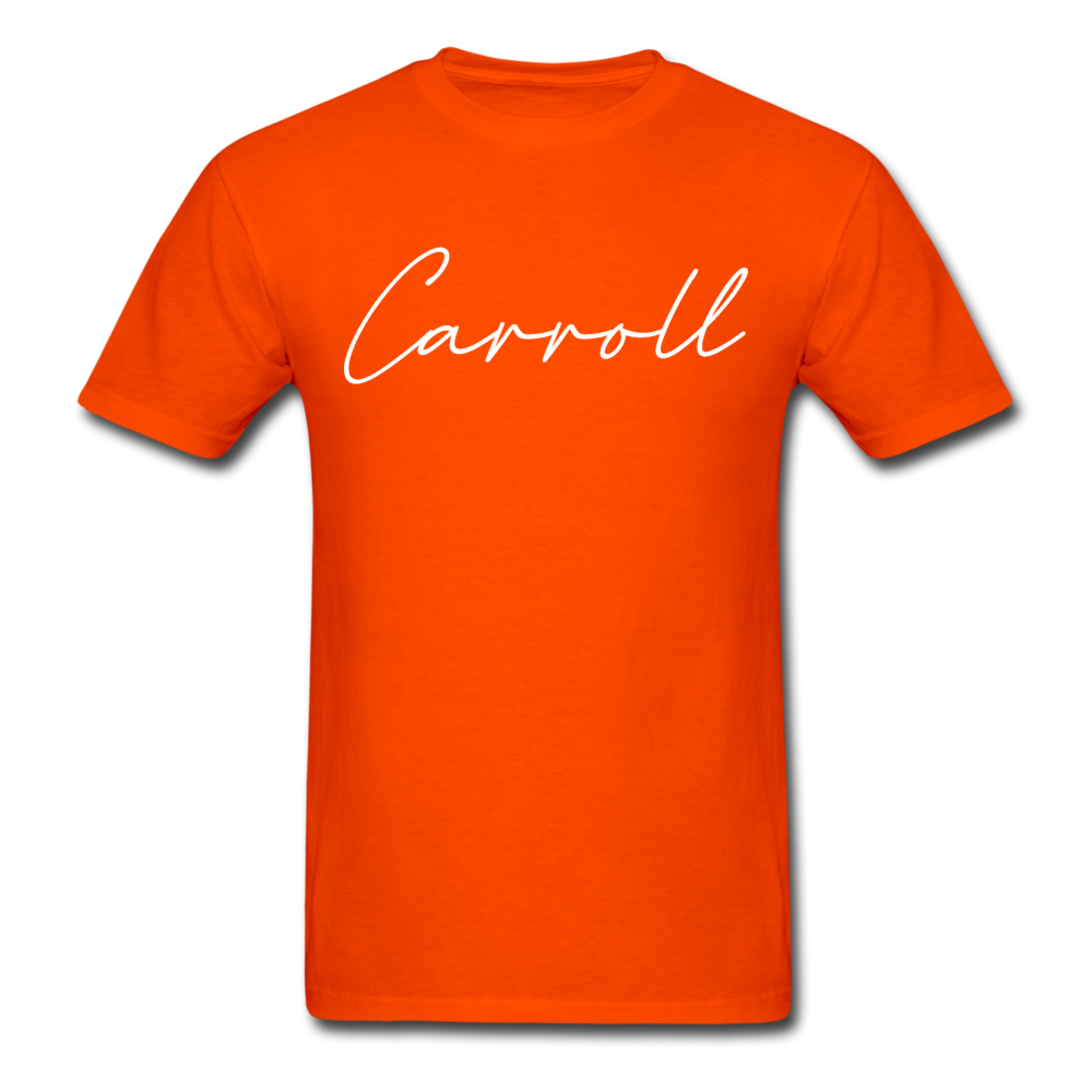 Carroll County Cursive T-Shirt - orange