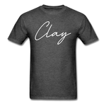 Clay County Cursive T-Shirt - heather black