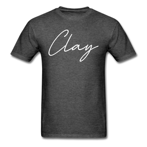 Clay County Cursive T-Shirt - heather black