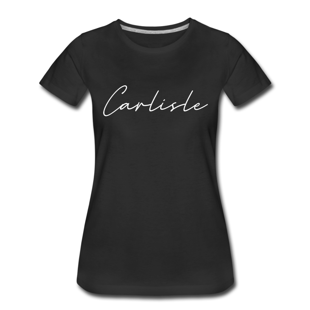 Carlisle County Cursive Women's T-Shirt - black