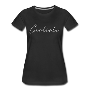 Carlisle County Cursive Women's T-Shirt - black