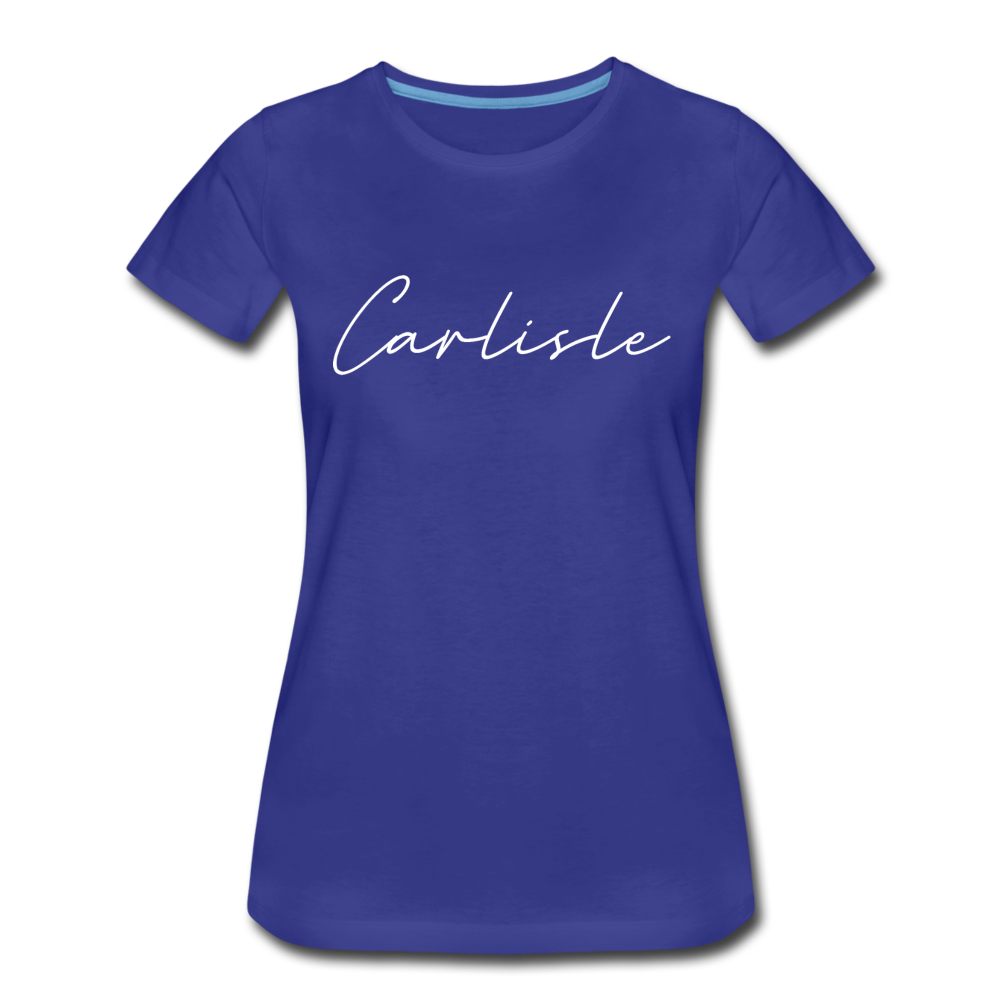 Carlisle County Cursive Women's T-Shirt - royal blue