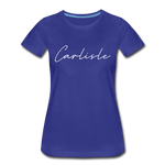 Carlisle County Cursive Women's T-Shirt - royal blue