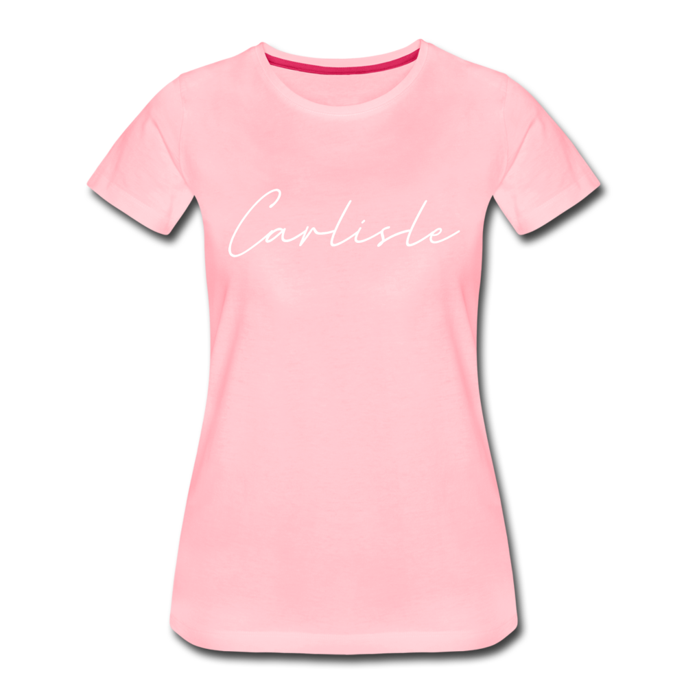 Carlisle County Cursive Women's T-Shirt - pink