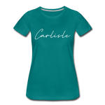 Carlisle County Cursive Women's T-Shirt - teal