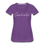 Carlisle County Cursive Women's T-Shirt - purple